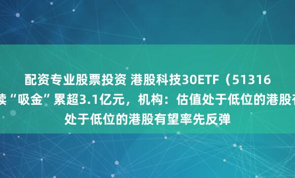 配资专业股票投资 港股科技30ETF（513160）近5日持续“吸金”累超3.1亿元，机构：估值处于低位的港股有望率先反弹